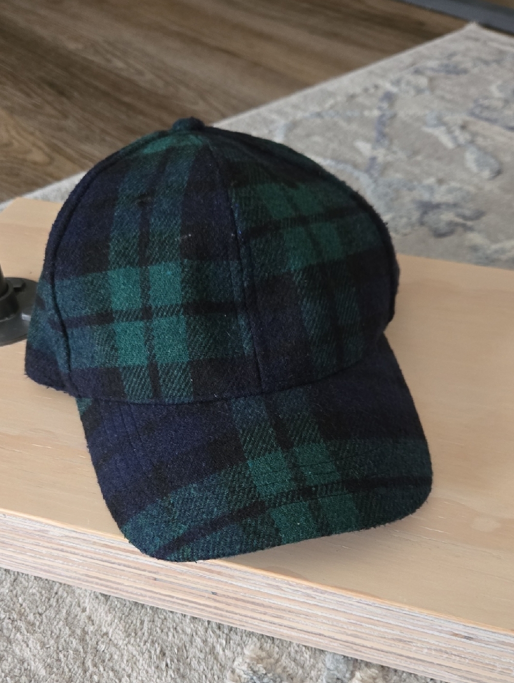 David and Young Green & Navy Plaid Cap